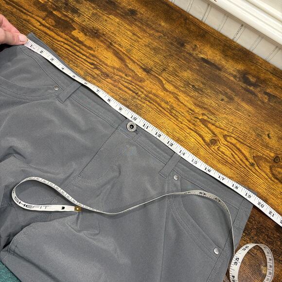 Kuhl Size 16 Short Convertible Hiking Pants Gray Outdoors Gorpcore Roll Up Leg - Picture 7 of 16